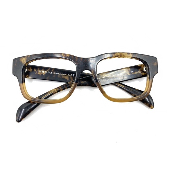 Prada VPR 19Q RO4-1O1 Matte Tortoise Brown Eyeglasses Frames 51-17 140 Italy - Picture 12 of 12